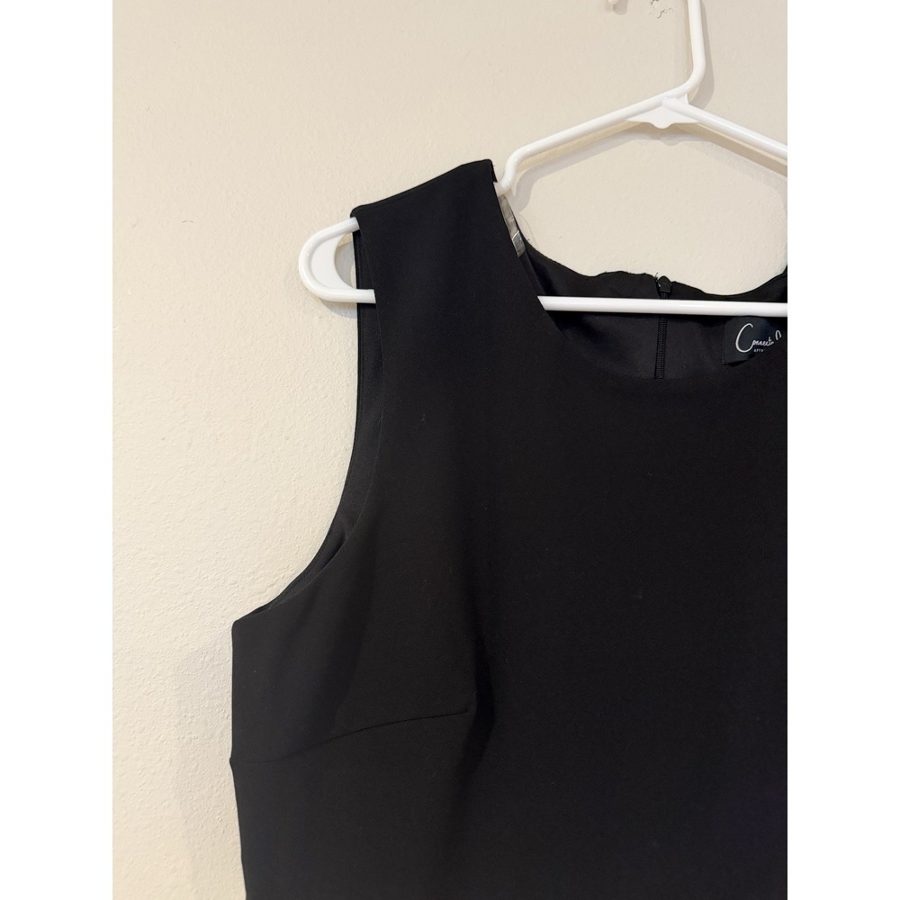 Connected Apparel Black And White Large White Striped Dress Size 16 - Picture 2 of 3